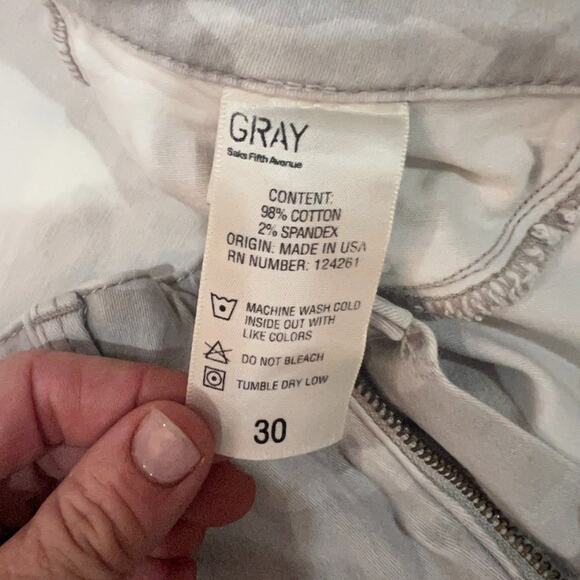 Gray by Saks Fifth Avenue camo skinny jeans, size 30 - Picture 5 of 9